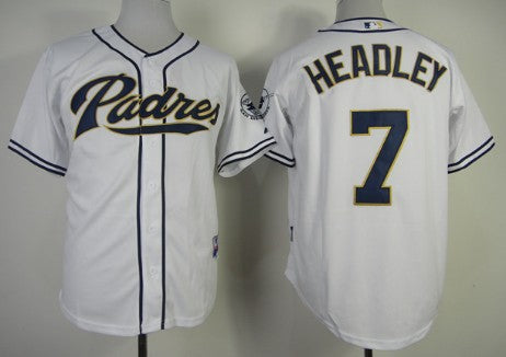 Chase Headley San Diego Padres white jersey