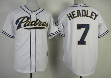 Chase Headley San Diego Padres white jersey