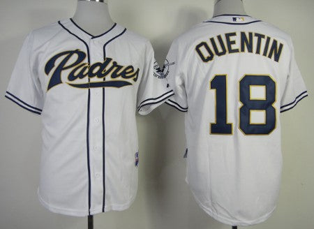 Carlos Quentin San Diego Padres white jersey