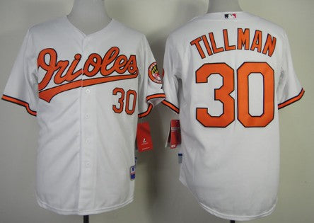 Chris Tillman Baltimore Orioles white jersey
