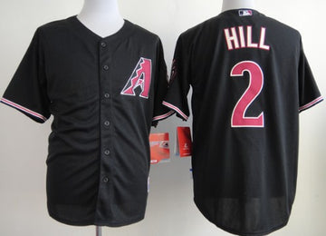 Aaron Hill Arizona Diamondbacks black jersey