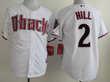 Aaron Hill Arizona Diamondbacks white jersey