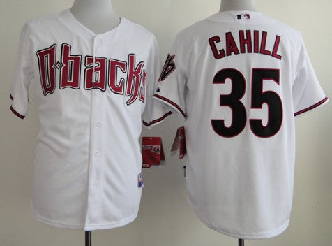Trevor Cahill Arizona Diamondbacks white jersey