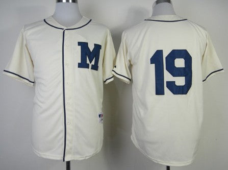 Robin Yount Milwaukee Brewers cream jersey
