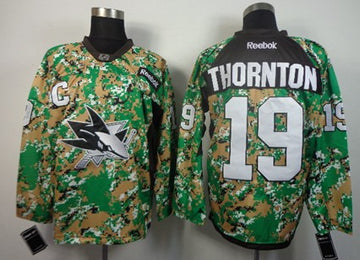 Joe Thornton San Jose Sharks camo Camo jersey