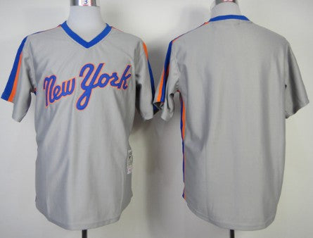 Custom New York Mets gray Throwback jersey