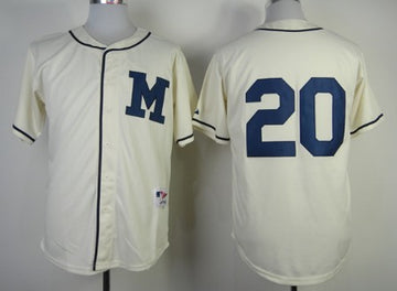 Jonathan Lucroy Milwaukee Brewers cream jersey
