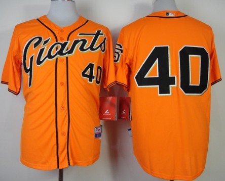 Madison Bumgarner San Francisco Giants orange jersey