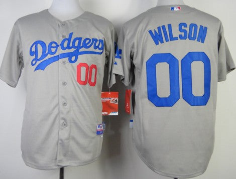 Brian Wilson Los Angeles Dodgers gray jersey