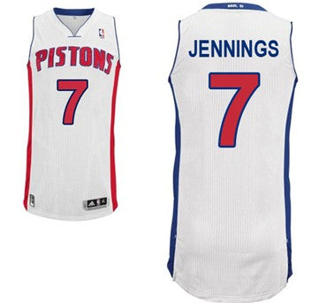 Brandon Jennings Detroit Pistons white jersey