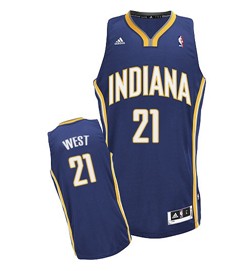 David West Indiana Pacers navy jersey