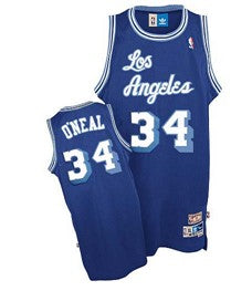 Shaquille O'neal Los Angeles Lakers blue Throwback jersey