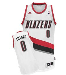 Damian Lillard Portland Trail Blazers white jersey