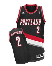 Wesley Matthews Portland Trail Blazers black jersey