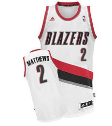 Wesley Matthews Portland Trail Blazers white jersey