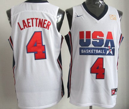 Christian Laettner USA Basketball white jersey