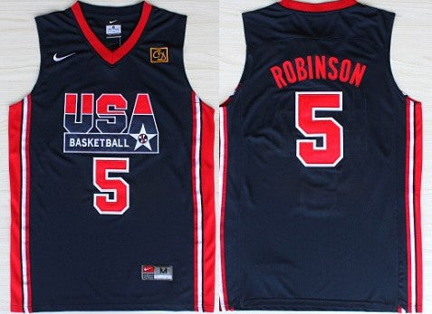 David Robinson USA Basketball navy jersey