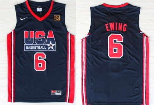 Patrick Ewing USA Basketball navy jersey