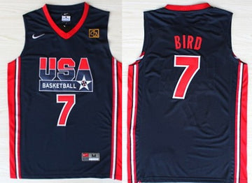 Larry Bird USA Basketball navy jersey