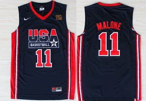 Karl Malone USA Basketball navy jersey
