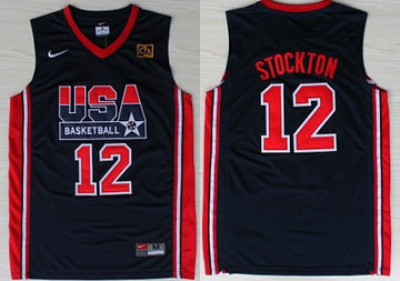John Stockton USA Basketball navy jersey