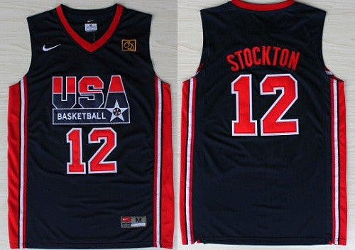 John Stockton USA Basketball navy jersey