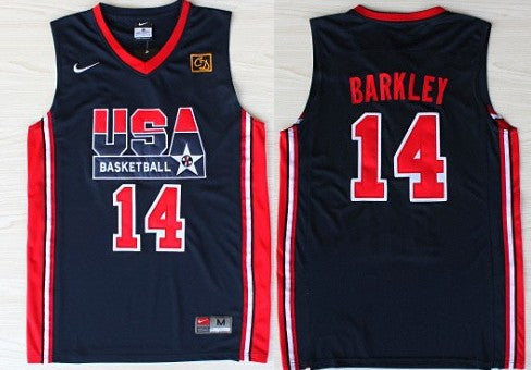 Charles Barkley USA Basketball navy jersey