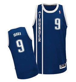 Serge Ibaka Oklahoma City Thunder navy jersey