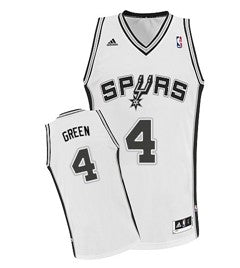 Danny Green San Antonio Spurs white jersey