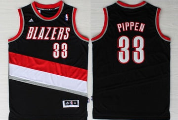 Scottie Pippen Revolution Portland Trail Blazers black jersey