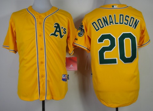 Josh Donaldson Oakland Athletics yellow jersey