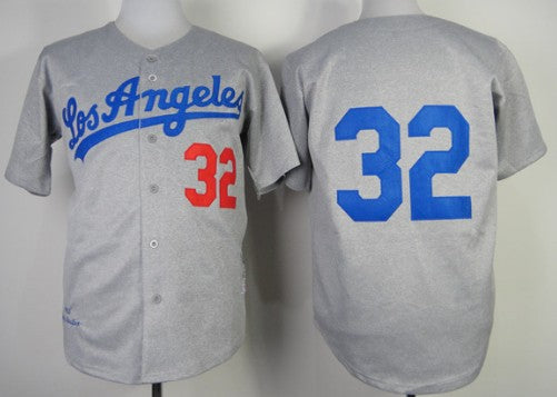 Sandy Koufax Los Angeles Dodgers gray Throwback jersey