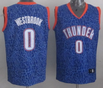 Russell Westbrook Oklahoma City Thunder blue Fashion jersey