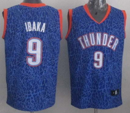 Serge Ibaka Oklahoma City Thunder blue Fashion jersey