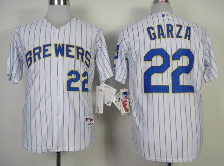 Matt Garza Milwaukee Brewers white jersey