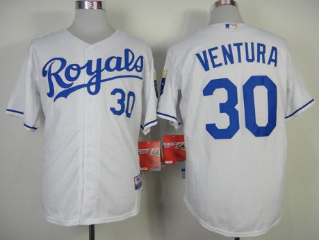 Yordano Ventura Kansas City Royals white jersey