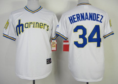 Felix Hernandez Seattle Mariners white jersey