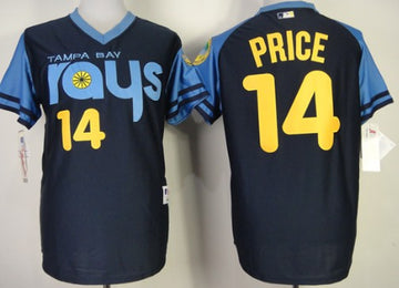 David Price Tampa Bay Rays navy jersey