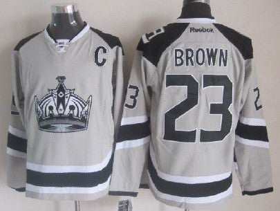 Dustin Brown Los Angeles Kings gray Stadium Series jersey