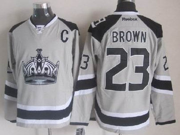 Dustin Brown Los Angeles Kings gray Stadium Series jersey