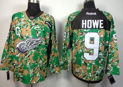 Gordie Howe Detroit Red Wings camo Camo jersey