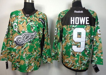 Gordie Howe Detroit Red Wings camo Camo jersey