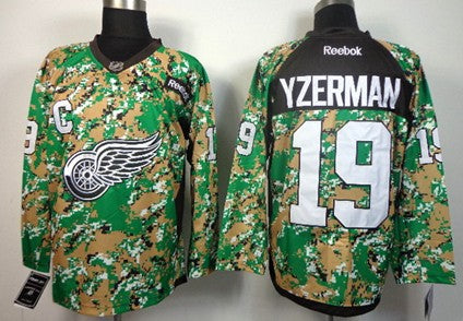 Steve Yzerman Detroit Red Wings camo Camo jersey