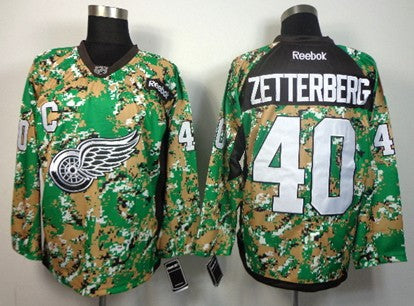 Henrik Zetterberg Detroit Red Wings camo Camo jersey