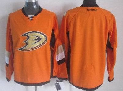 Custom Anaheim Ducks orange Stadium Series jersey