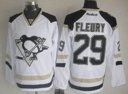 Marc-Andre Fleury Pittsburgh Penguins white Stadium Series jersey