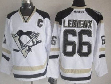 Mario Lemieux Pittsburgh Penguins white Stadium Series jersey
