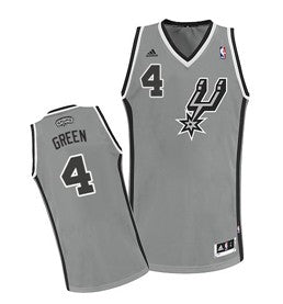 Danny Green San Antonio Spurs gray jersey