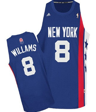 New Deron Williams Aba Hardwood Brooklyn Nets blue Classic jersey