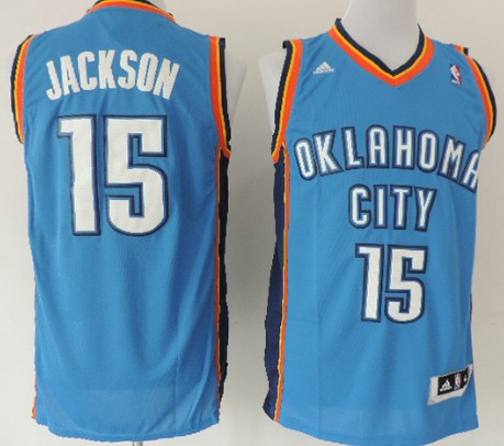 Reggie Jackson Revolution Oklahoma City Thunder blue jersey